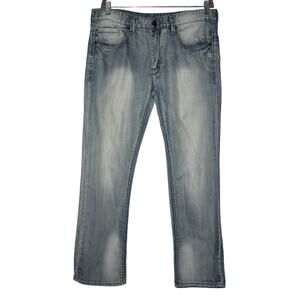 Buffalo David Britton Men's 34 Bleached Straight leg Jeans